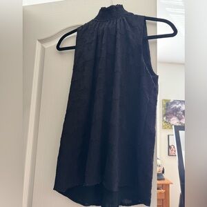 LOFT Black Sleeveless Blouse